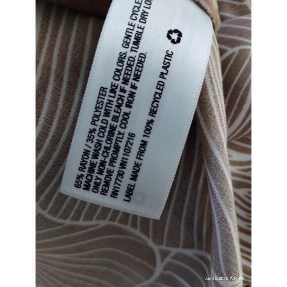 Prologue Womens Size XL Flowy Boho Summer Ruffled Resort Maxi Casual Beach Dress - Picture 11 of 12